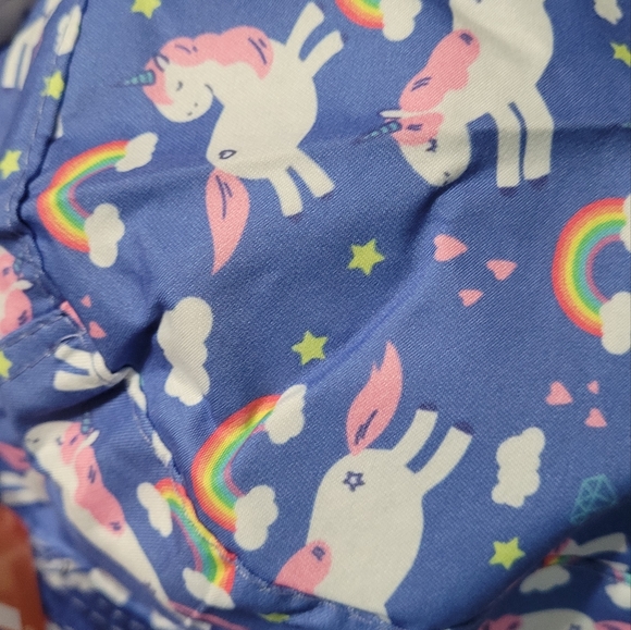 Girls Sol Bucket hat Summer hat floppy Kool kids unicorn print one size 3+ - Picture 3 of 8